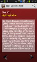 Body Building Tips captura de pantalla 3