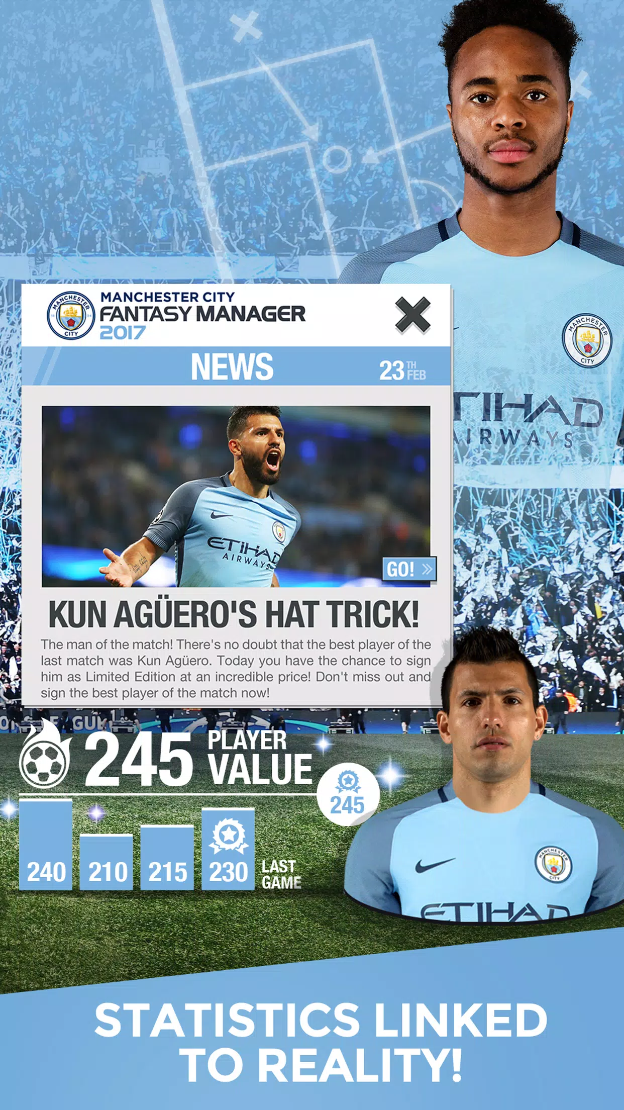 Faça o download do novo jogo Manchester City FC Fantasy Manager