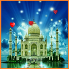 Taj Mahal Love Wallpaper icône