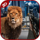 Wild Lion Hunter Commando City Animal Hunting Zeichen