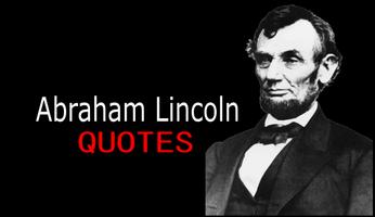 Abraham Lincoln Quotes Affiche