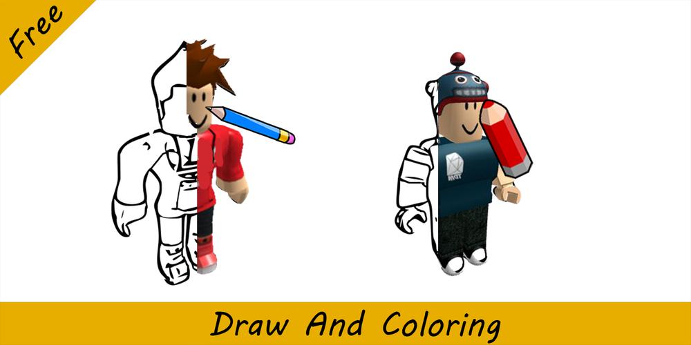 Como Desenhar E Colorir Roblox Para Android Apk Baixar - desenho do roblox para pintar