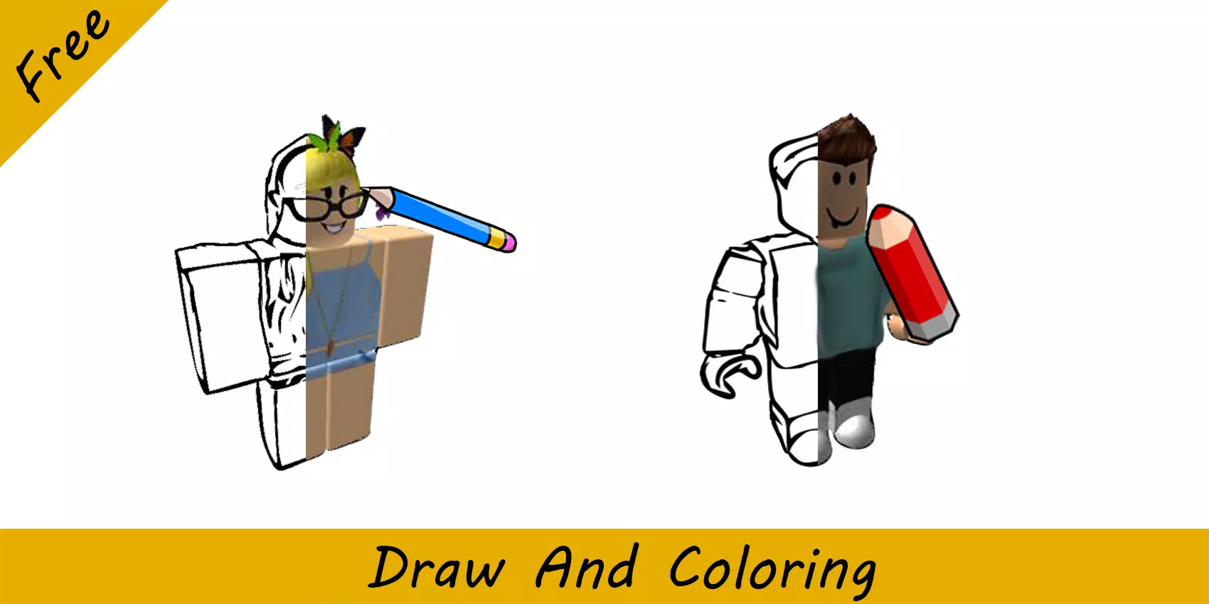 Download do APK de Como desenhar e colorir roblox para Android