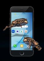 Frog jump on screen prank poster