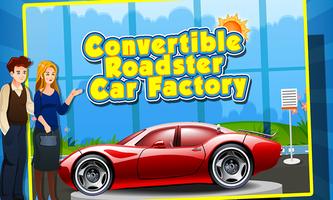 Convertible Roadster Car Factory - Maker & Builder Affiche