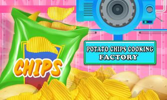 Potato Chips Cooking Factory Affiche