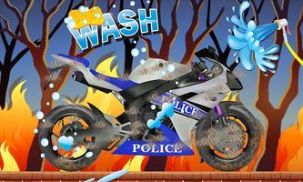 Police Bike Repair and Wash capture d'écran 3