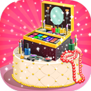 Princess Glitter Makeup Box Cake Factory APK