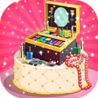Princess Glitter Makeup Box Cake Factory icône