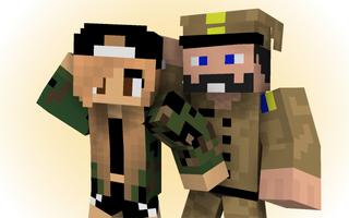 Military Skins for Minecraft Affiche