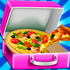 peynir pizza öğle yemeği kutusu - çocuklar için simgesi