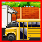 Kids school Bus Stop Restaurant - Food making game ไอคอน