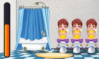 kids toilet game : Potty Training in school 💩💩💩 الملصق