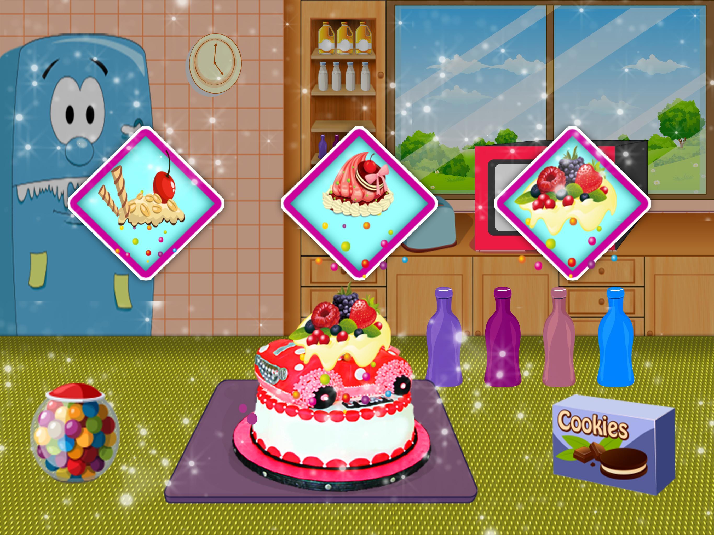 Car Cake Maker Cake Cooking Food Decoration Game For