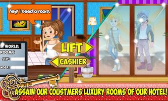 Hotel Manager : Room cleaning & Food Cooking game syot layar 2
