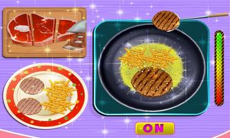 Cheese Sandwich making & fries cooking games captura de pantalla 1