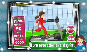 Kids Workout Fitness Girl Games Fat to Fit captura de pantalla 1