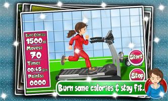 Kids Workout Fitness Girl Games Fat to Fit imagem de tela 1