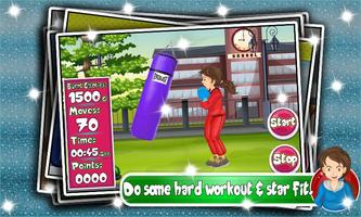 Kids Workout Fitness Girl Games Fat to Fit captura de pantalla 3