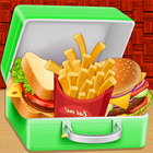 Fast Food Kids School Lunchbox icône