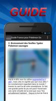 Guide France pour Pokémon Go capture d'écran 1