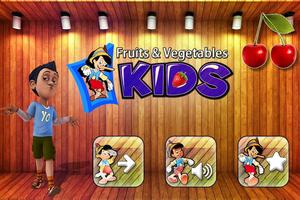 پوستر Fruits Vegetables For Toddlers kids