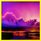 Thunderstorming Lightning Stormy Live Wallpapers icône