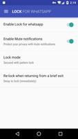 Lock for whatsapp постер