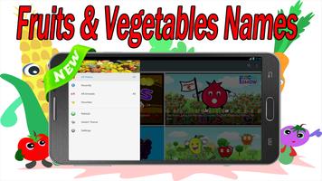 Fruits And Vegetables Names 海报