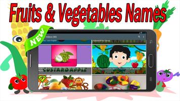 Fruits And Vegetables Names capture d'écran 1