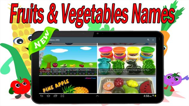 fruits and vegetables names apk download free education app for