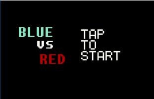 Blue vs Red Plakat