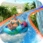 Slippery Water Slide - New Water Park Game icône