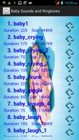 Baby Sounds and Ringtones Affiche