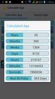 Easy Age Calculator capture d'écran 1