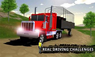 Cargo Truck Driver Game 3d Affiche