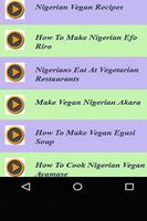 Nigerian Vegetarian Recipes capture d'écran 1