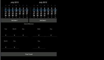 3 Schermata Time Travel : Date Calculator