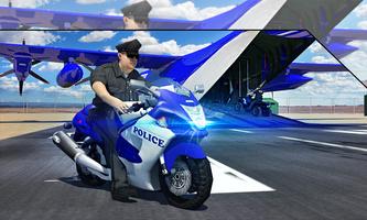 Police Airplane Transport Bike screenshot 3