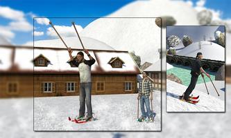 Snow Skiing Racing Adventure Affiche
