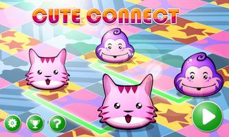 Cute Connect: Lovely puzzle پوسٹر