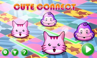 Cute Connect: Lovely puzzle Affiche