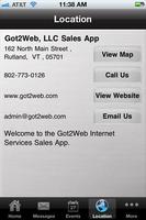 Got2Web, LLC Sales App स्क्रीनशॉट 1