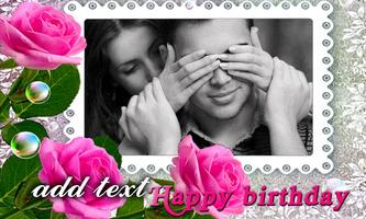 Birthday photo frame greetings captura de pantalla 2