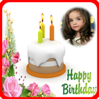 Happy birthday greeting frame icône