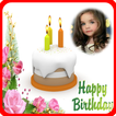 Happy birthday greeting frame