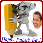 Happy fathers day frame icône