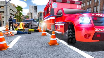 City Ambulance Rescue Simulator Games capture d'écran 3