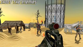 Sniper Desert Combat Killer Attack Shooting ภาพหน้าจอ 3