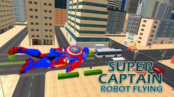 Super Captain Robot Flying: City Survival Mission poster